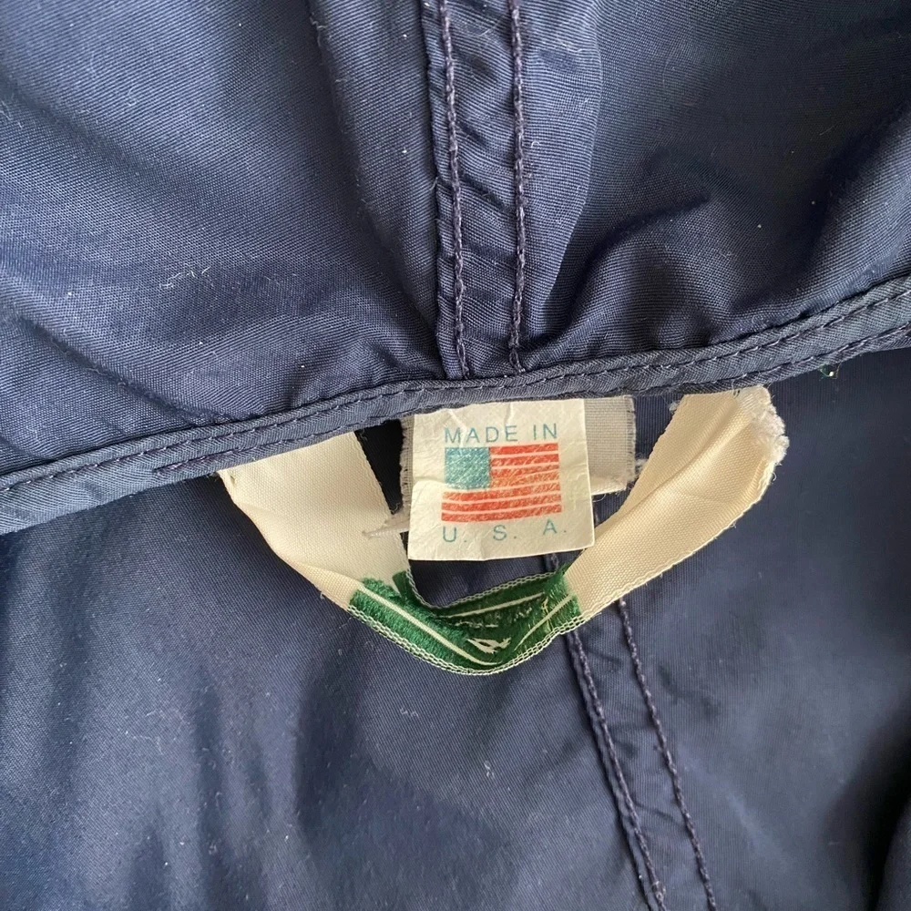 Vintage L.L. Bean Jacket Men’s Large Pullover Windbreaker Zip Up Hood